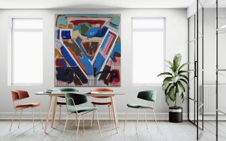 Original Abstract Love Painting by Jose Fonte