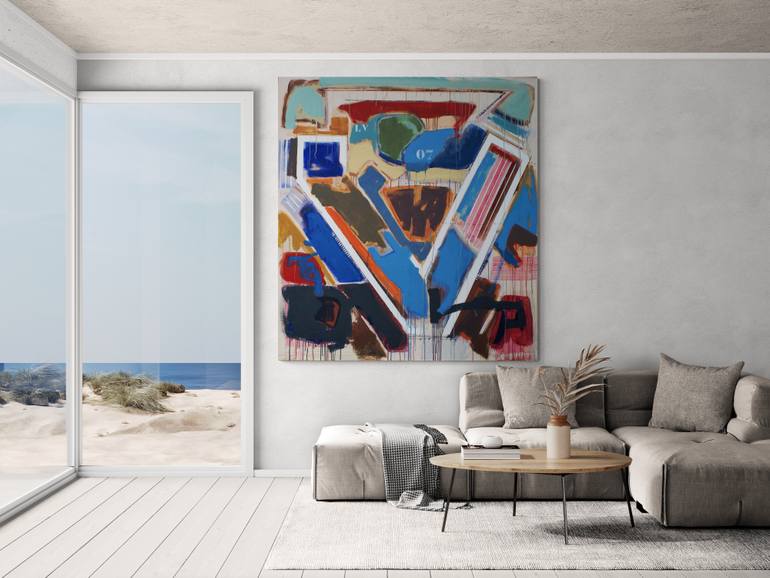 Original Abstract Love Painting by Jose Fonte