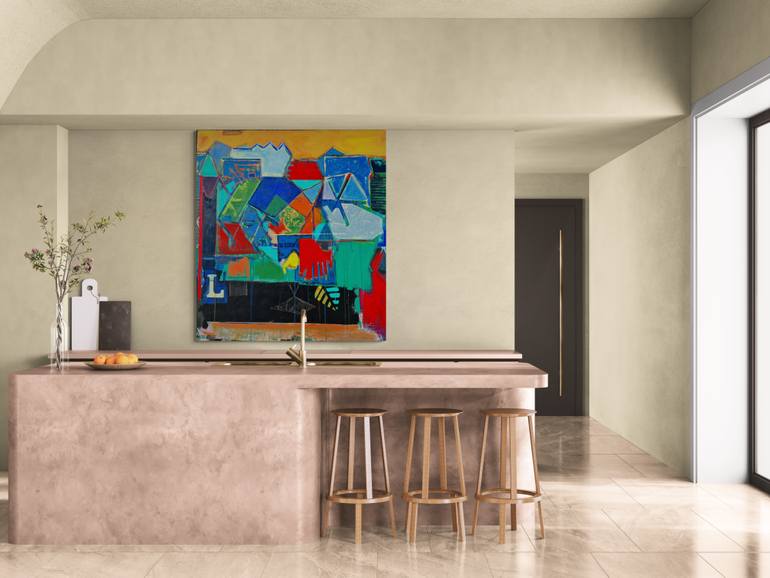 Original Fine Art Abstract Painting by Jose Fonte