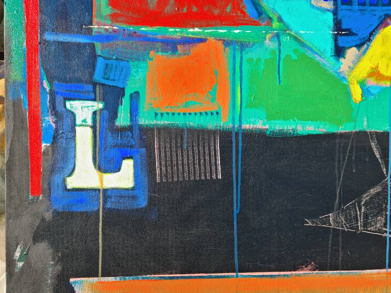 Original Fine Art Abstract Painting by Jose Fonte