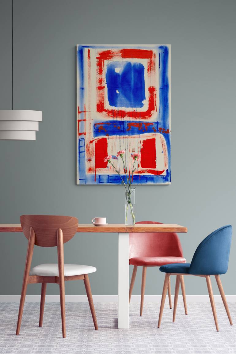 Original Abstract Expressionism Abstract Painting by Jose Fonte