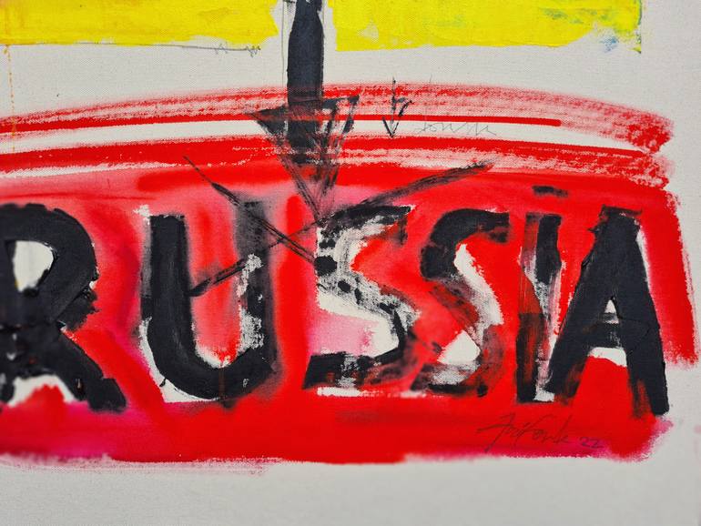 Original Abstract Political Painting by Jose Fonte
