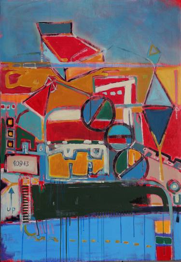 Original Abstract Architecture Paintings by José Fonte