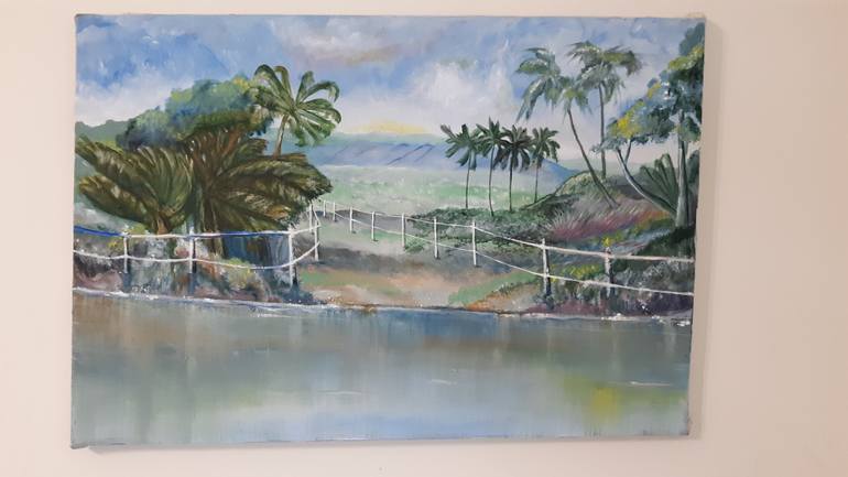 Original Conceptual Landscape Painting by James Guttschall