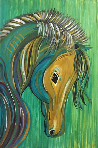 Contemporary Horse Painting thumb
