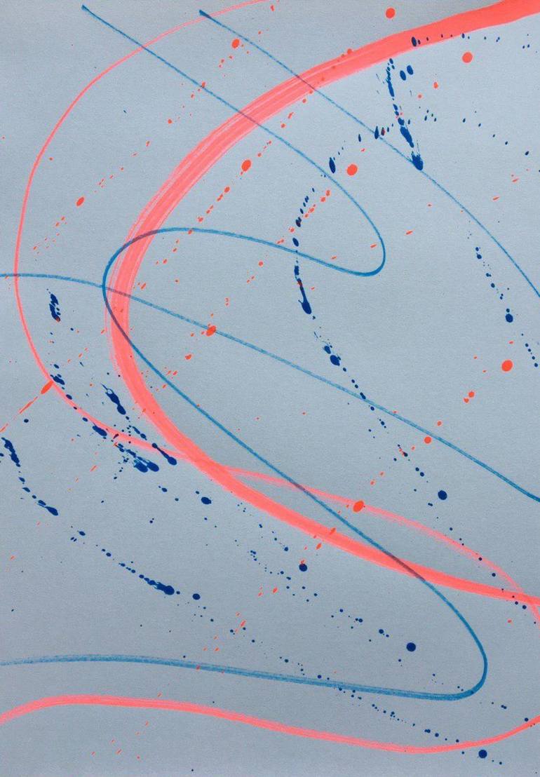Original Fine Art Abstract Drawings by Hellory Ponte