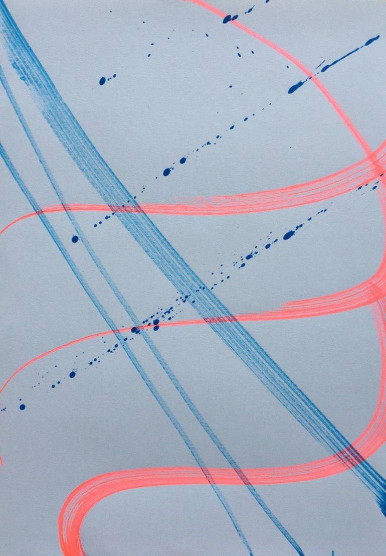 Original Abstract Expressionism Abstract Drawings by Hellory Ponte