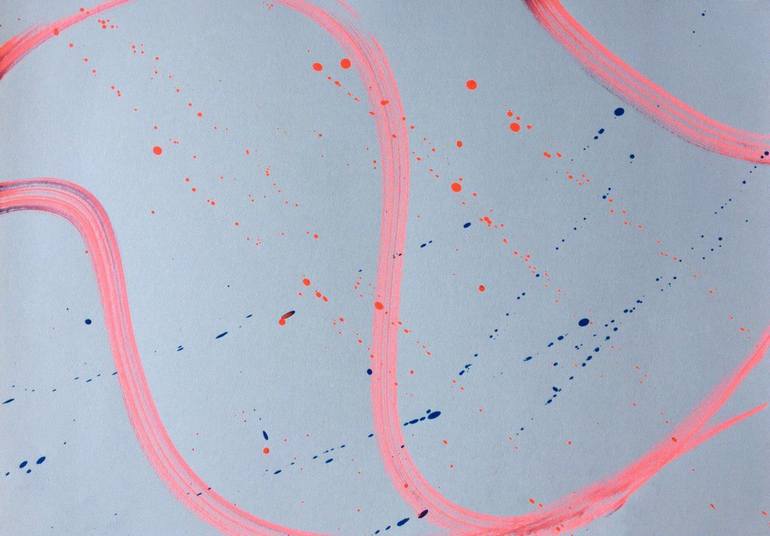 Original Modern Abstract Drawings by Hellory Ponte