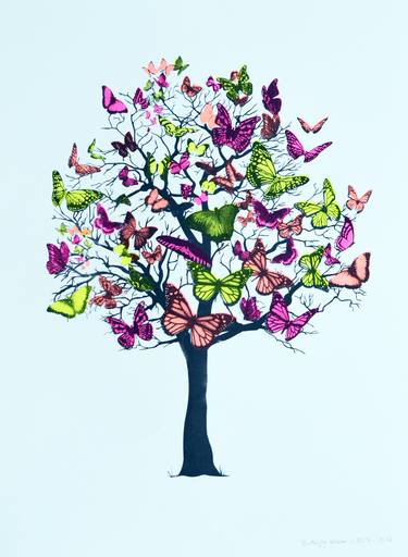 Print of Tree Printmaking by Anne Storno