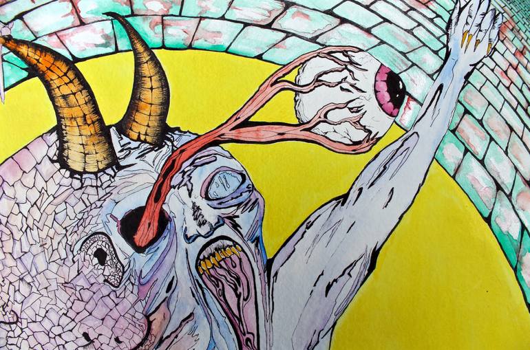 Original Surrealism Abstract Painting by Kevin Crandall