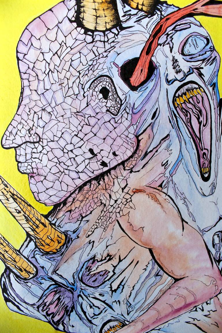 Original Surrealism Abstract Painting by Kevin Crandall