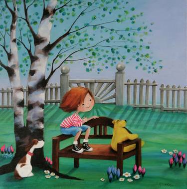 Print of Figurative Children Paintings by Iwona Lifsches