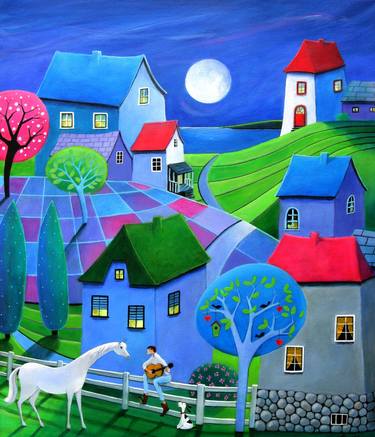 Print of Expressionism Nature Paintings by Iwona Lifsches