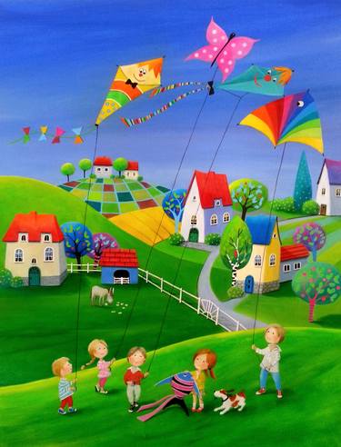 Print of Figurative Children Paintings by Iwona Lifsches