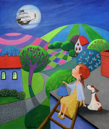 Print of Expressionism Children Paintings by Iwona Lifsches