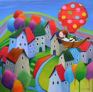 Print of Kids Paintings by Iwona Lifsches