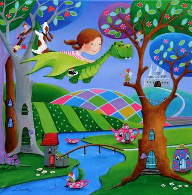 Print of Children Paintings by Iwona Lifsches