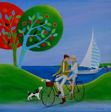 Print of Beach Paintings by Iwona Lifsches