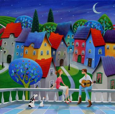 Print of Figurative Love Paintings by Iwona Lifsches