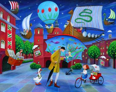 Print of Fantasy Paintings by Iwona Lifsches