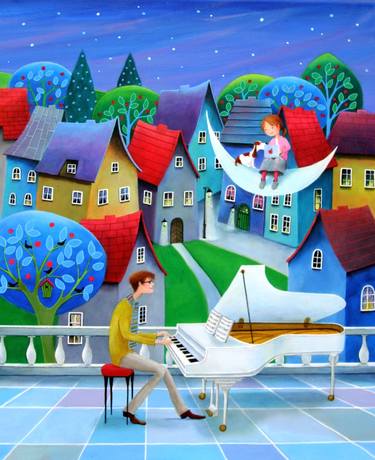 Print of Illustration Music Paintings by Iwona Lifsches