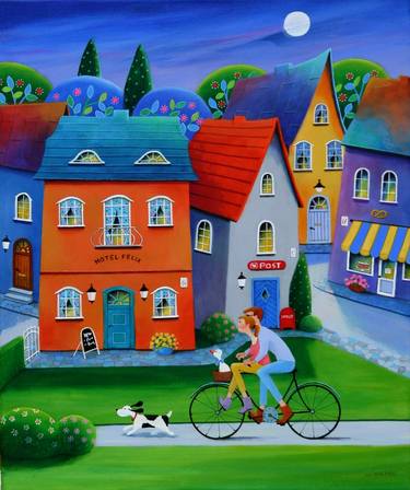 Print of Illustration Bicycle Paintings by Iwona Lifsches