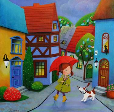 Print of Figurative Kids Paintings by Iwona Lifsches