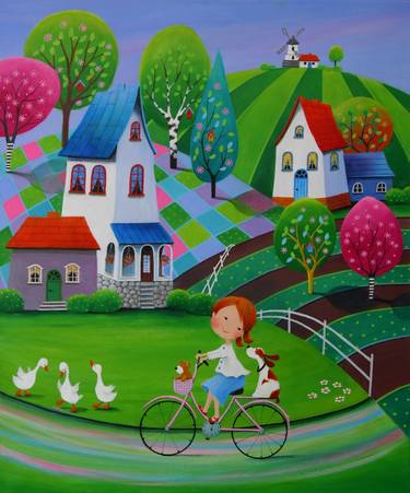 Print of Figurative Kids Paintings by Iwona Lifsches