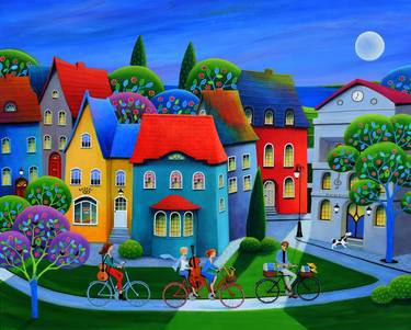 Print of Illustration Bicycle Paintings by Iwona Lifsches