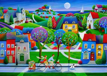 Print of Bicycle Paintings by Iwona Lifsches