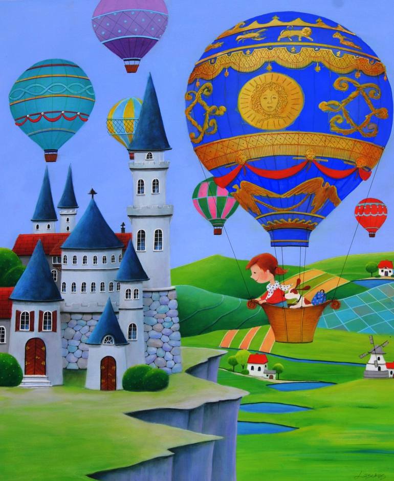 Wonderful Journey - ballon volant - Galerie Maison Dauphine