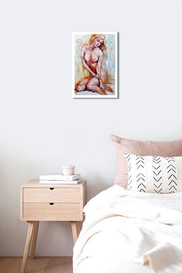 Original Abstract Nude Painting by YAROSLAV SOBOL