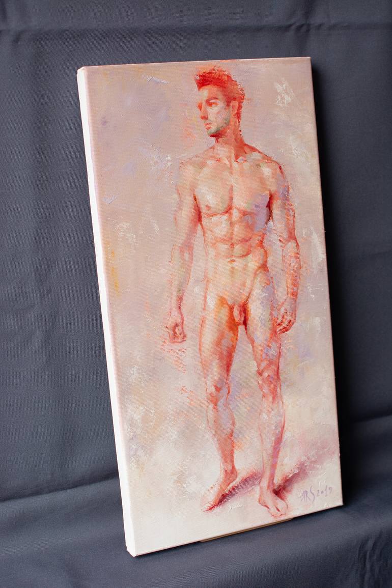 Original Expressionism Men Painting by Yaroslav Sobol