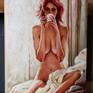 Inspired by Female Beauty and coffee.

This is an original artwork. This painting was made with brushes and a palette knife.
Certificate of Authenticity is attached.
Highly safe packaging with a thick cardboard and bubble wrap.

The sides are painted, signed on the front and the back, ready to hang.