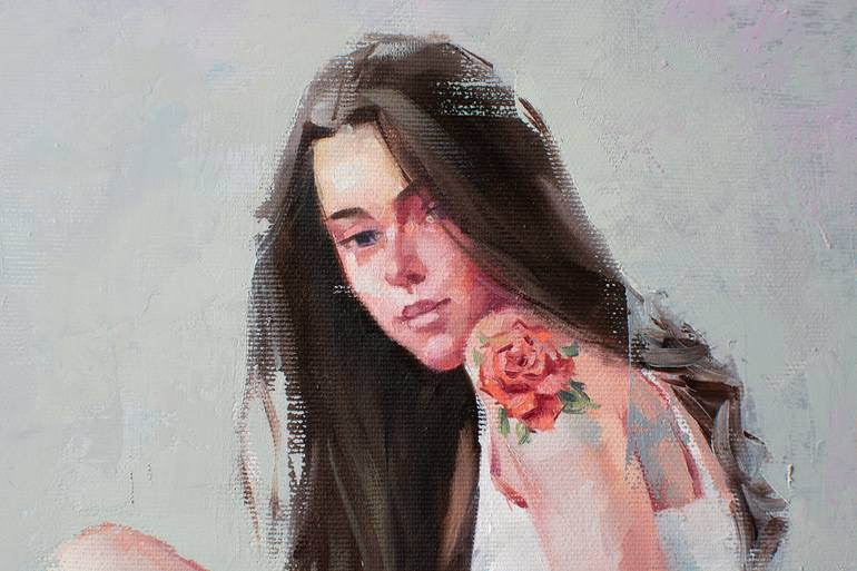 Original Art Deco Women Painting by Yaroslav Sobol