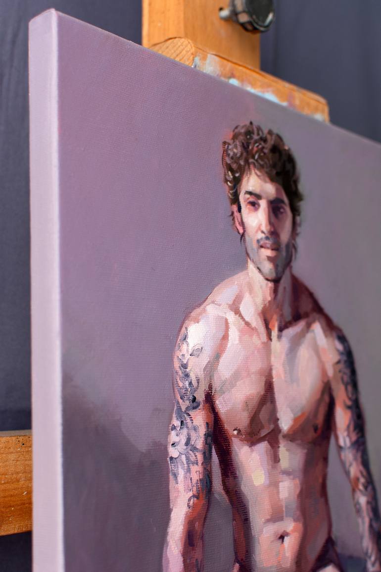 Original Art Deco Men Painting by Yaroslav Sobol