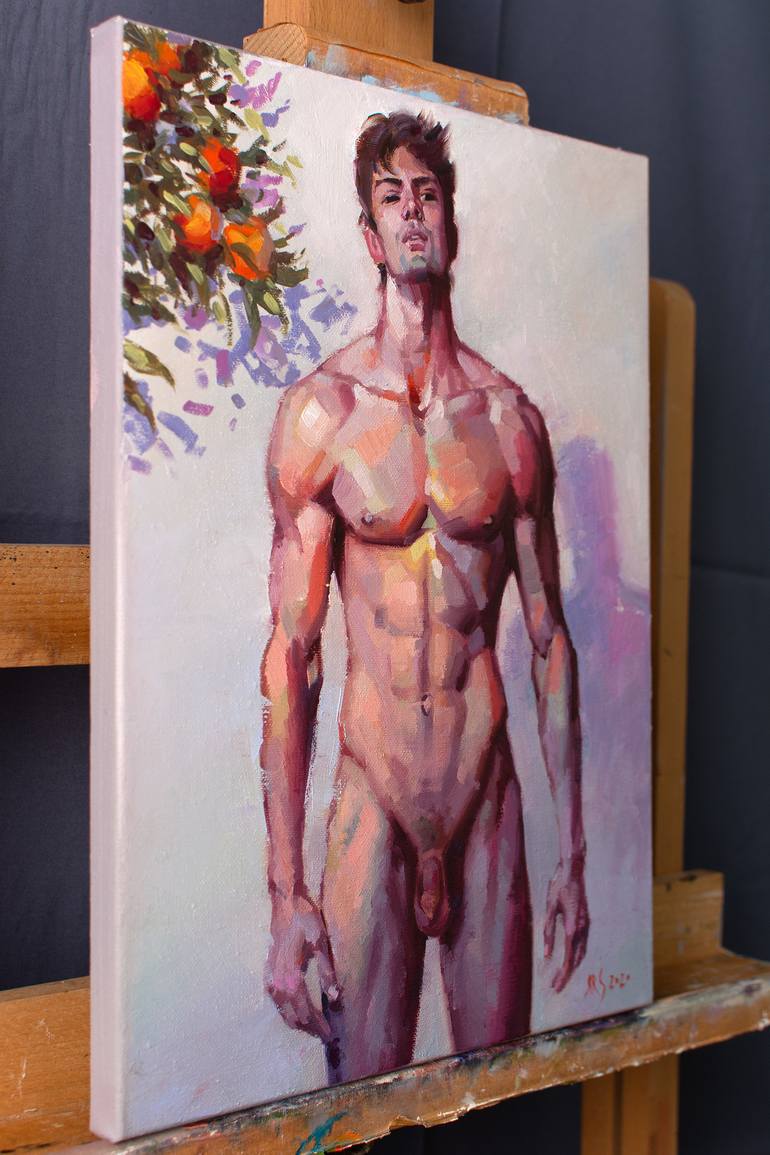 Original Nude Painting by YAROSLAV SOBOL