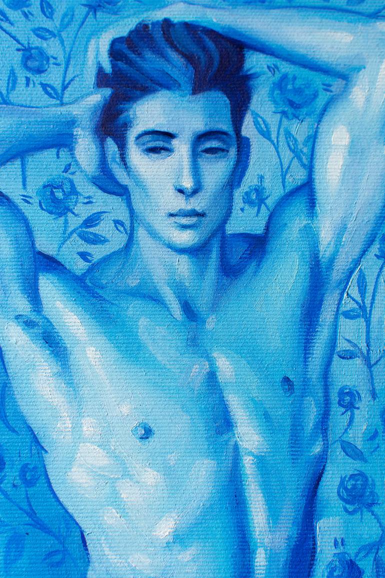 Original Art Deco Nude Painting by Yaroslav Sobol