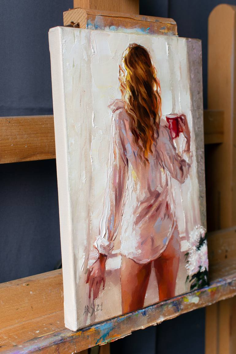 Original Abstract Expressionism Women Painting by Yaroslav Sobol