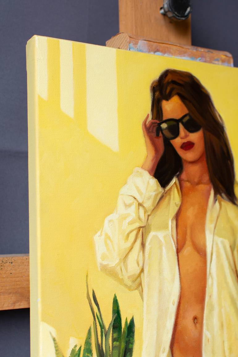 Original Art Deco Women Painting by Yaroslav Sobol