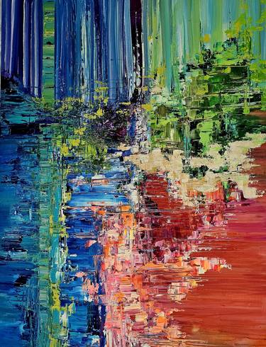 Original Abstract Expressionism Abstract Paintings by Sumrien Ali