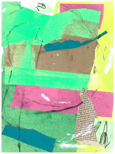 Print of Expressionism Abstract Collage by Laurie Olson