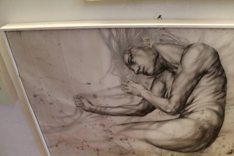 Original Figurative Women Drawing by Emila Sirakova