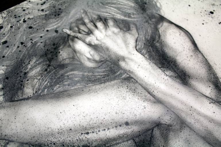 Original Figurative Water Drawing by Emila Sirakova