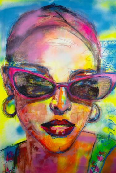 Original Expressionism Portrait Paintings by Liesbeth Serlie