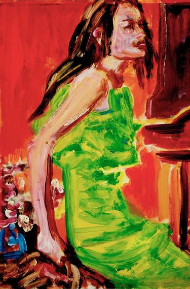 Original Expressionism People Paintings by Liesbeth Serlie