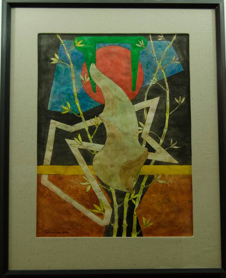 Under A Japanese Sun Painting by David Spence | Saatchi Art