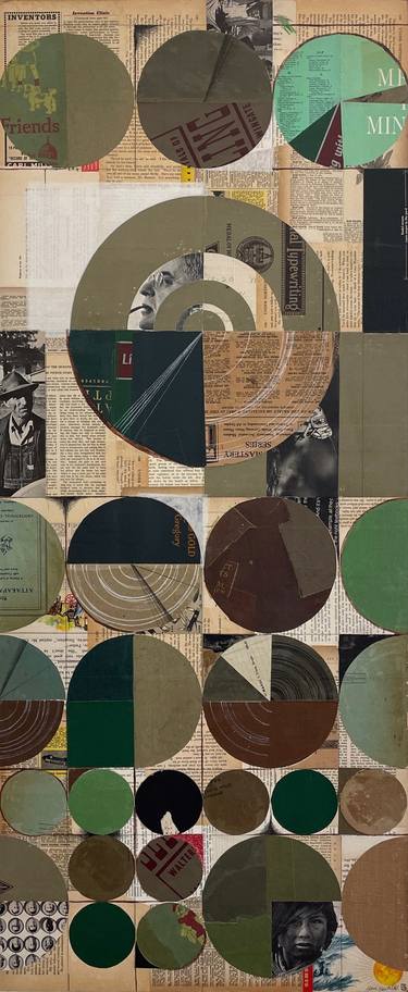 Original Conceptual Abstract Collage by Glen Gauthier