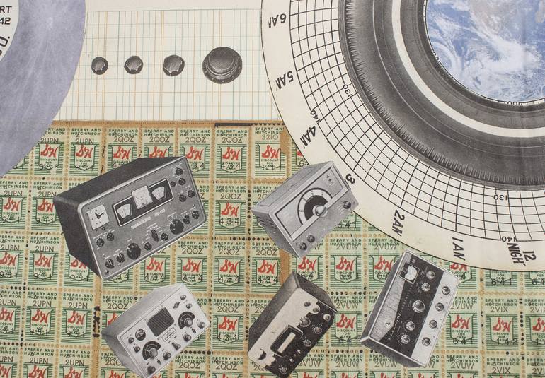 Original Science/Technology Collage by Glen Gauthier