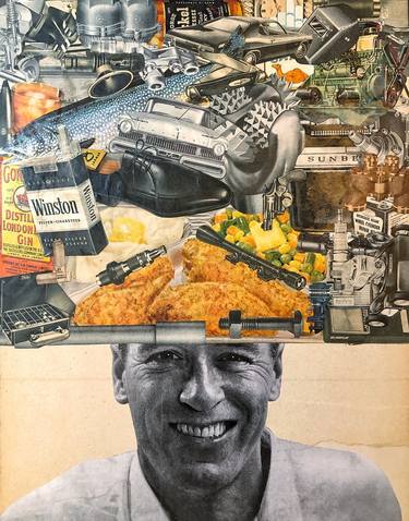 Original Conceptual Portrait Collage by Glen Gauthier